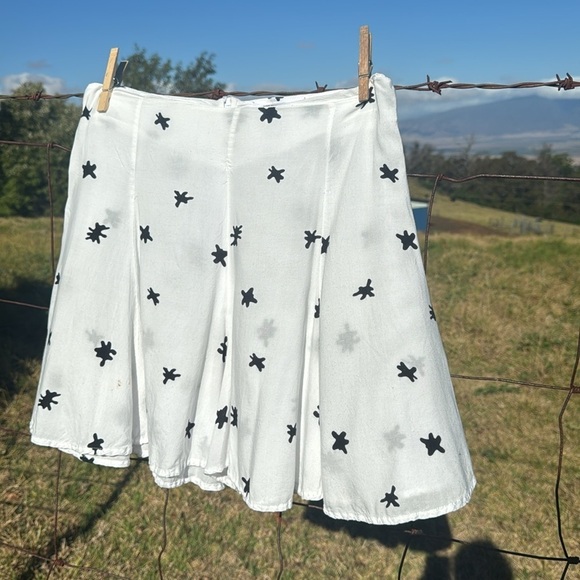 Posh Pua Holoholo Hawaii High waist Flowy Beach shorts Black White Small - Picture 2 of 6